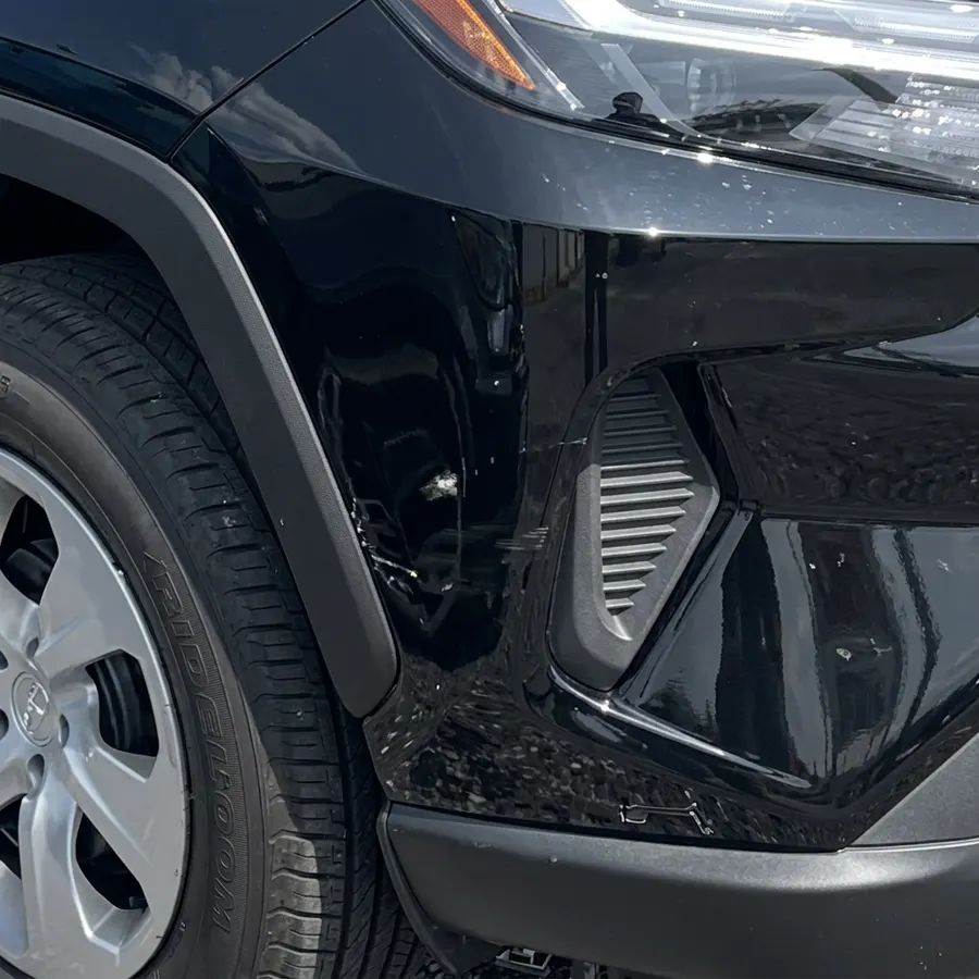 Toyota rav4 fender repair carlisle pa before at Heritage Collision & Auto Body in Carlisle, PA