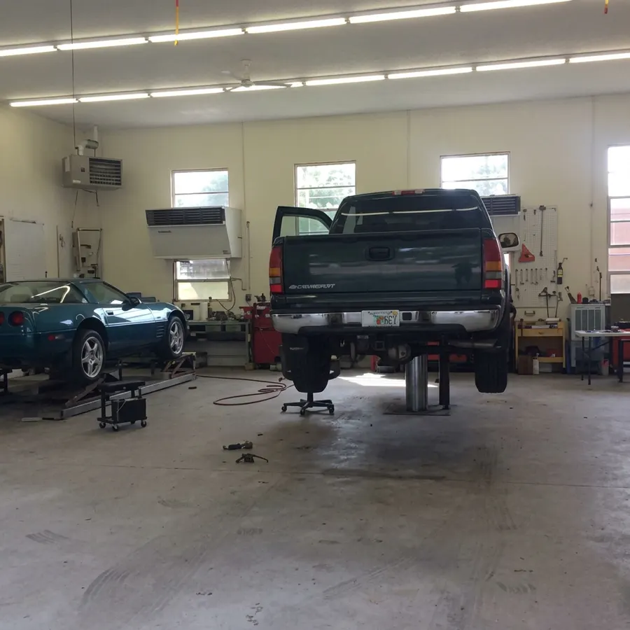 Vehicle lift repair bay carlisle pa at Heritage Collision & Auto Body in Carlisle, PA